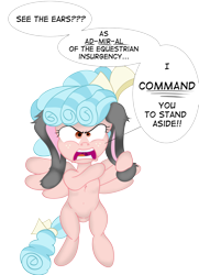 Size: 760x1052 | Tagged: safe, artist:stormythetrooper, character:cozy glow, species:pegasus, species:pony, angry, bunny ears, cozy glow is best facemaker, cozy glow is not amused, female, filly, foal, rant, simple background, transparent background