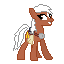 Size: 64x64 | Tagged: safe, artist:banditmax201, species:earth pony, species:pony, crossover, epona, female, mare, pixel art, ponified, simple background, solo, sprite, the legend of zelda, transparent background