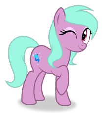 Size: 1500x1750 | Tagged: safe, artist:kitana762, oc, oc:coral spice, species:earth pony, species:pony, 2020 community collab, derpibooru community collaboration, female, one eye closed, simple background, solo, transparent background, wink