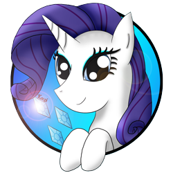 Size: 1134x1134 | Tagged: safe, artist:kacpi, character:rarity, species:pony, avatar, cutie mark, female, solo