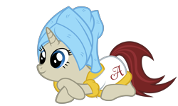 Size: 5000x3000 | Tagged: safe, artist:dharthez, oc, oc only, oc:akira, species:alicorn, species:pony, clothing, female, lying down, mare, request, simple background, solo, towel, transparent background, vector