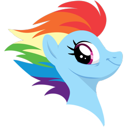 Size: 1550x1550 | Tagged: safe, artist:kabuvee, character:rainbow dash, species:pegasus, species:pony, episode:the last problem, g4, my little pony: friendship is magic, bust, female, mare, older, older rainbow dash, simple background, solo, transparent background
