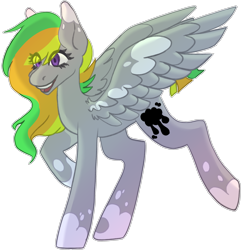 Size: 2417x2504 | Tagged: safe, artist:raya, oc, oc only, oc:odd inks, species:pegasus, species:pony, simple background, solo, transparent background