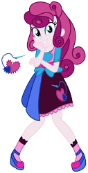 Size: 833x1639 | Tagged: safe, artist:eonionic, oc, oc:heart stitch, parent:pinkie pie, parent:rarity, parents:raripie, my little pony:equestria girls, clothing, magical lesbian spawn, offspring, simple background, solo, transparent background
