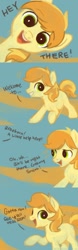 Size: 500x1600 | Tagged: safe, artist:nyonhyon, character:braeburn, species:pony, colt, comic, cute, male, solo, tumblr, weapons-grade cute