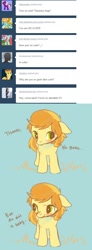 Size: 500x1366 | Tagged: safe, artist:nyonhyon, character:braeburn, species:pony, colt, comic, cute, male, scrunchy face, tumblr