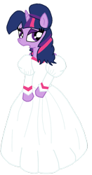Size: 600x1141 | Tagged: safe, artist:lorettafox, character:twilight sparkle, species:pony, bipedal, clothing, dress, gown, labyrinth, parody