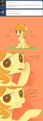 Size: 500x1388 | Tagged: safe, artist:nyonhyon, character:braeburn, species:pony, colt, comic, cute, male, solo, tumblr