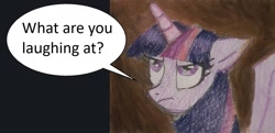 Size: 1065x514 | Tagged: safe, artist:moonrises, character:twilight sparkle, character:twilight sparkle (alicorn), species:alicorn, species:pony, comic:alternative ending, comic, female, mare, question, solo, traditional art
