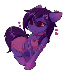 Size: 1837x2100 | Tagged: safe, artist:sinnah, species:pony, heart, simple background, solo, transparent background