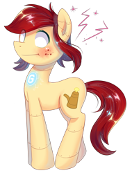 Size: 1900x2500 | Tagged: source needed, safe, artist:patchnpaw, oc, oc only, oc:canni soda, species:pony, galacon, robot, robot pony, simple background, solo, transparent background