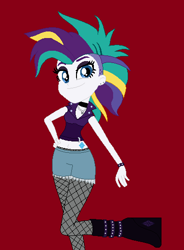 Size: 392x532 | Tagged: safe, artist:furrydiva, base used, character:rarity, episode:it isn't the mane thing about you, g4, my little pony: friendship is magic, my little pony:equestria girls, alternate hairstyle, fishnets, punk, punkity