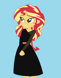 Size: 316x408 | Tagged: safe, artist:furrydiva, base used, character:sunset shimmer, my little pony:equestria girls, alternate outfits, clothing, dress