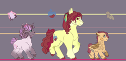 Size: 2160x1055 | Tagged: safe, artist:kiwigoat-art, character:apple bloom, character:scootaloo, character:sweetie belle, species:earth pony, species:pegasus, species:pony, species:unicorn, redesign, trio