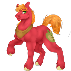 Size: 2500x2500 | Tagged: safe, artist:copshop, character:big mcintosh, species:pony, high res, male, raised hoof, simple background, solo, transparent background