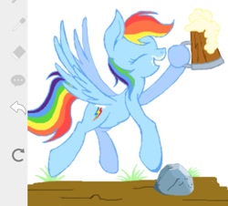 Size: 1125x1018 | Tagged: safe, artist:psaxophone, character:rainbow dash, species:pegasus, species:pony, drink, female, mug, solo
