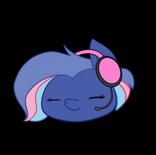 Size: 600x599 | Tagged: safe, artist:psaxophone, oc, oc:bit rate, species:earth pony, species:pony, animated, black background, headphones, simple background, solo