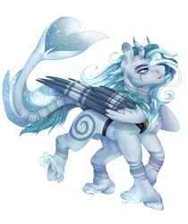 Size: 2100x2500 | Tagged: safe, artist:copshop, oc, species:pegasus, species:pony, augmented tail, cloven hooves, horns, male, simple background, solo, stallion, transparent background, two toned wings, wings