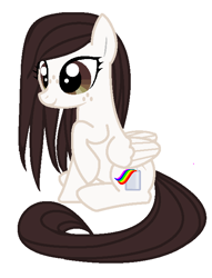Size: 519x678 | Tagged: safe, artist:agdistis, species:pegasus, species:pony, /mlp/, artist insert, brown eyes, brown hair, drawthread, simple background, solo, white background, wings