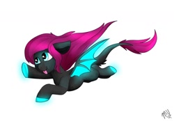 Size: 1280x893 | Tagged: safe, artist:monsoonvisionz, oc, oc only, species:bat pony, species:pony, simple background, solo, tongue out, white background
