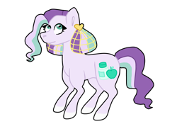 Size: 1280x896 | Tagged: safe, artist:crownofslime, oc, oc only, parent:minty mocha, parent:princess cadance, parents:cadmocha, species:earth pony, species:pony, magical lesbian spawn, offspring, simple background, solo, transparent background