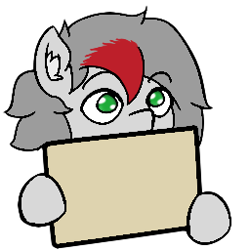 Size: 256x256 | Tagged: safe, artist:move, oc, oc only, oc:move, species:pegasus, species:pony, emotes, gray mane, green eyes, grey fur, male, meme template, sign, solo