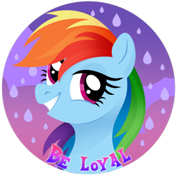Size: 1500x1500 | Tagged: safe, artist:kabuvee, part of a set, character:rainbow dash, species:pony, bust, female, portrait, solo, sticker