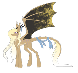 Size: 2875x2715 | Tagged: safe, artist:sadatrix, oc, oc only, oc:fool's gold, species:dracony, species:dragon, species:pony, female, horns, hybrid, simple background, solo, transparent background