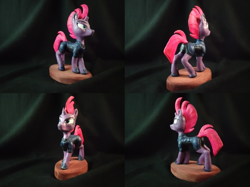 Size: 3189x2385 | Tagged: safe, artist:bomzzzik, character:fizzlepop berrytwist, character:tempest shadow, species:pony, species:unicorn, g4, antagonist, armor, broken horn, female, figure, figurine, handmade, horn, irl, model, photo, solo