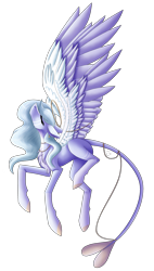 Size: 1515x2674 | Tagged: safe, artist:sadatrix, oc, oc:khaleesi, species:pegasus, species:pony, g4, colored wings, female, mare, simple background, solo, transparent background, two toned wings, wings