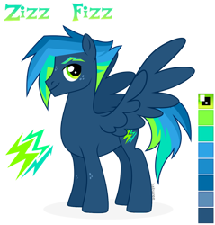 Size: 1024x1073 | Tagged: safe, artist:kabuvee, oc, oc only, oc:zizz fizz, species:pegasus, species:pony, g4, male, simple background, solo, stallion, transparent background