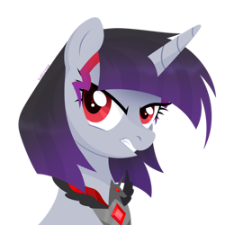 Size: 1024x1024 | Tagged: safe, artist:kabuvee, oc, oc only, species:pony, species:unicorn, g4, alicorn amulet, bust, female, mare, portrait, simple background, solo, transparent background
