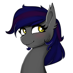 Size: 1200x1200 | Tagged: safe, artist:plaguemare, oc, oc only, species:bat, species:bat pony, species:pony, g4, cute, happy, simple background, smiling, smug, solo, transparent background, wholesome