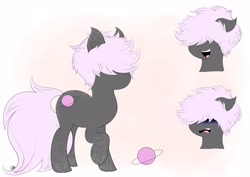 Size: 5145x3636 | Tagged: safe, artist:drawalaverr, oc, oc:pulsse, species:earth pony, species:pony, g4, covered eyes, femboy, male, nervous, reference, smiling, solo, spots