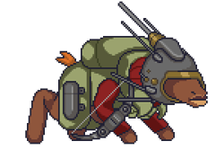Size: 300x200 | Tagged: safe, artist:zettaidullahan, oc, oc only, species:earth pony, species:pony, fallout equestria, g4, earth pony oc, helmet, pixel art, simple background, solo, transparent background