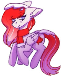 Size: 1878x2343 | Tagged: safe, artist:raya, oc, oc only, oc:making amends, species:pegasus, species:pony, g4, simple background, snow, solo, transparent background