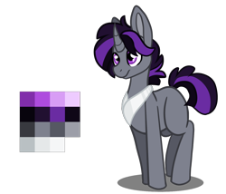 Size: 1304x1114 | Tagged: safe, artist:greyestgray, oc, oc:spell book, parent:twilight sparkle, species:pony, species:unicorn, g4, male, offspring, reference sheet, simple background, solo, stallion, transparent background