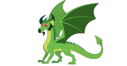 Size: 1200x630 | Tagged: safe, artist:damiranc1, edit, edited screencap, idw, screencap, species:dragon, g4, background removed, blacktip, fangs, idw showified, male, not a vector, simple background, solo, spread wings, transparent background, wings