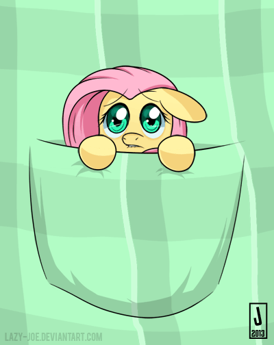 Size: 400x504 | Tagged: dead source, safe, artist:eugene-joe-c, character:fluttershy, animated, crying, cute, dawwww, eye shimmer, female, lip bite, pocket pony, sad, shyabetes, solo, tiny ponies