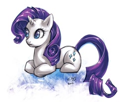 Size: 1100x900 | Tagged: safe, artist:katiramoon, character:rarity, species:pony, species:unicorn, female, simple background, solo, white background