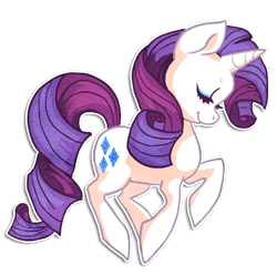 Size: 438x432 | Tagged: safe, artist:griffsnuff, character:rarity, species:pony, species:unicorn, eyes closed, female, solo