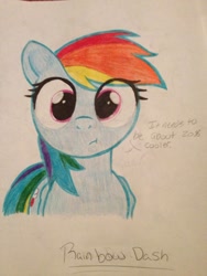 Size: 720x960 | Tagged: safe, artist:astalakio, character:rainbow dash, episode:suited for success, g4, my little pony: friendship is magic, 20% cooler, female, solo, traditional art