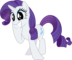 Size: 5404x4500 | Tagged: safe, artist:vaderpl, character:rarity, absurd resolution, dilated pupils, female, simple background, so fucking happy, solo, transparent background, vector