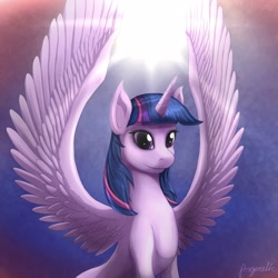 Size: 1650x1650 | Tagged: safe, artist:angerelic, character:twilight sparkle, character:twilight sparkle (alicorn), species:alicorn, species:pony, female, solo