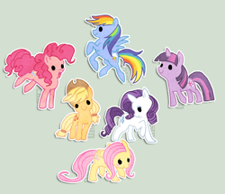 Size: 628x539 | Tagged: safe, artist:griffsnuff, character:applejack, character:fluttershy, character:pinkie pie, character:rainbow dash, character:rarity, character:twilight sparkle, species:earth pony, species:pegasus, species:pony, species:unicorn, beady eyes, clothing, cowboy hat, cute, dashabetes, diapinkes, dot eyes, female, flying, hat, jackabetes, looking at you, mane six, mare, raribetes, shyabetes, twiabetes