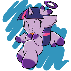 Size: 800x800 | Tagged: safe, artist:sailormod, character:twilight sparkle, character:twilight sparkle (alicorn), species:alicorn, species:pony, chao, crossover, female, mare, solo, sonic adventure, sonic the hedgehog (series)