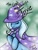 Size: 504x670 | Tagged: dead source, safe, artist:veritasket, character:trixie, species:pony, species:unicorn, g4, bipedal, eyes closed, female, jewelry, mare, pendant, photoshop, smiling, solo, trixie's cape, trixie's hat