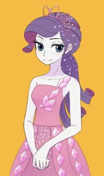 Size: 1210x2048 | Tagged: safe, artist:haibaratomoe, character:rarity, species:eqg human, g4, dress, looking at you, solo