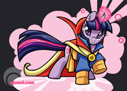Size: 1000x717 | Tagged: safe, artist:alienfirst, character:twilight sparkle, cloak of levitation, clothing, cosplay, costume, crossover, doctor strange, female, marvel, solo, superhero