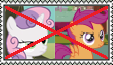 Size: 113x65 | Tagged: safe, artist:fairykitties22, character:scootaloo, character:sweetie belle, ship:scootabelle, anti-shipping, deviantart stamp, female, lesbian, shipping, stamp